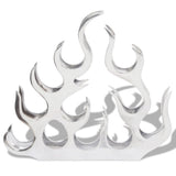 Wine Stand for 11 Bottles Silver Aluminium 242332