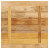 Table Top 90x90x3.8 cm Square Solid Wood Rough Mango 371419