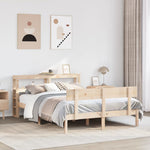 Bed Frame without Mattress 140x190 cm Solid Wood Pine 3305792