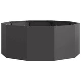Planter Black 90 x 90 x 35 cm Steel 883731