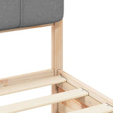 Bed Frame with Upholstered Headboard Light Grey 160 x 200 cm 3398184