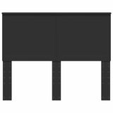 Headboard with Headboard Black Oak 120 cm Engineered wood 887781