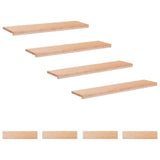 Stair Treads 8 pcs 110 x 25 x 2 cm Natural Solid Beech Wood 3446260