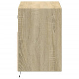 TV Wall Cabinet with LED Lights Sonoma Oak 80x31x45 cm 852329