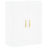 Wall Mounted Cabinet White 69.5x34x90 cm Engineered Wood 835010
