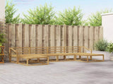 Outdoor Sofa Set 6 pcs White Solid Acacia Wood 3386843