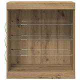 LED Sideboard Artisan Oak 60.5 x 37 x 67 cm Engineered Wood 863043