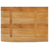 Table Top Live Edge 80x60x3.8 cm Solid Wood Mango 370596