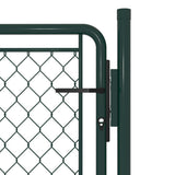 Garden Gate Steel 100x75 cm Green 144402