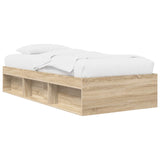 Bed Frame with Storage Sonoma Oak 80 x 200 cm Engineered Wood 3429518