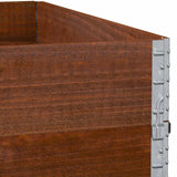 Pallet Collars 2 pcs Brown 100x100 cm Solid Wood Pine 4010292