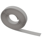 ZNTS Garden Edgings 2 pcs Grey 10 m 10 cm Polyethylene 3155428