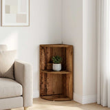 Corner Shelf 2-Tier 41.5 x 41.5 x 72 cm Engineered Wood 8016356