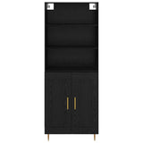 Highboard Black Oak 69.5 x 34 x 180 cm Engineered Wood 3416262