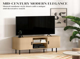 TV Stand Cabinet for TVs up to 55 Inches, TV Unit with Storage Shelves and Cupboard for Living Room, T3398P553468