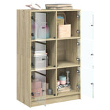Highboard with Doors Sonoma Oak 68x37x109 cm Engineered Wood 3295852