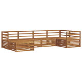 Outdoor Sofa Set 6 pcs Natural Solid Acacia Wood 3373719