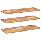 Floating Shelves 3 pcs 80x30x2 cm Oil Finished Solid Wood Acacia 3279533