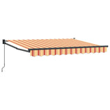 Retractable Awning Yellow, Orange and White 3 x 2 m 3419045