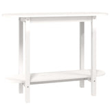 Console Table White 110x40x80 cm Solid Wood Pine 822298
