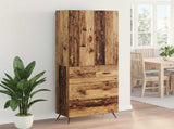 Highboard Old Wood 69.5 x 34 x 180 cm Engineered Wood 3415784