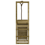 Playhouse with Climbing Wall Impregnated Wood Pine 3155947