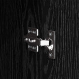 Bedside Cabinet Black Oak 35 x 50 x 60 cm Engineered Wood 881071