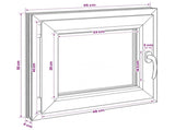 Basement Window RISOR 55 x 50 cm PVC and Glass 42047889