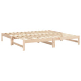 Pull-out Day Bed without Mattress 2x cm Solid Wood Pine 823409