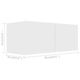 2 Piece TV Cabinet Set White Engineered Wood 3078702