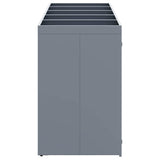 Wheelie Bin Storage for 5 Bins Light Grey 340 x 77.5 x 121.5 cm 3394751