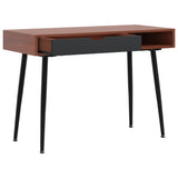 Computer Desk with Drawer Brown 110x50x75 cm Engineered Wood 358621
