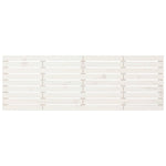 ZNTS Wall Headboard White 206x3x63 cm Solid Wood Pine 824719