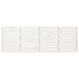 ZNTS Wall Headboard White 206x3x63 cm Solid Wood Pine 824719