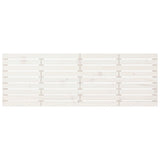 Wall Headboard White 166x3x63 cm Solid Wood Pine 824749