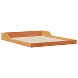 Bed Frame Wax Brown 160 x 210 cm Solid Pine Wood 873357