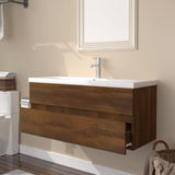 Sink Cabinet with Built-in Basin Brown Oak Engineered Wood 3152887
