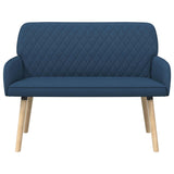 2 Seater Sofa with Solid Wood Legs 2-Seater Blue Linen Fabric 42051038