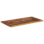 ZNTS Rectangular Table Top 60x120 cm 25-27 mm Solid Reclaimed Wood 286057