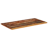 ZNTS Rectangular Table Top 60x120 cm 25-27 mm Solid Reclaimed Wood 286057
