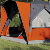 Cabin Tent 5-Person Grey and Orange 333 x 317 x 194 cm 42004031