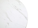 White with Metal Leg , Kitchen Table, Sturdy Metal Frame, Modern Marble or Dining Tables, N639P264555O