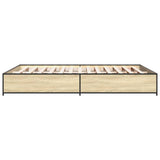 Bed Frame without Mattress Sonoma Oak 140x200 cm 3279843