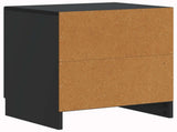 Bedside Cabinet Black 43 x 34.5 x 47 cm Engineered Wood 895717