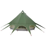 Teepee Tent 5-Person Green and Grey 415 x 415 x 247 cm 42004011