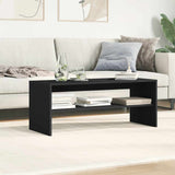 ZNTS TV Cabinet Black 100x40x40 cm Engineered Wood 862402