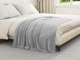 Throw Blankets 6 pcs Grey 130 x 150 cm Fleece 42016801