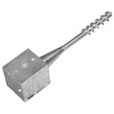Ground Spikes 6 pcs Silver 12x12x56 cm Galvanised Steel 145444