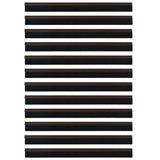 Self-adhesive Door Brush Seals 12 pcs Brown 100 cm 42019423