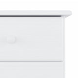 Highboard ALTA White 77x35x188cm Solid Wood Pine 3187778